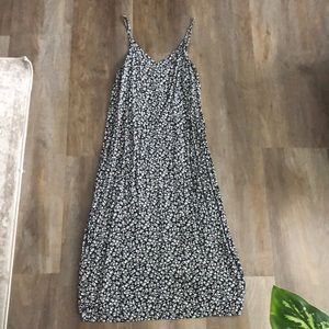 Sleeveless A-Line Printed Midi Dress